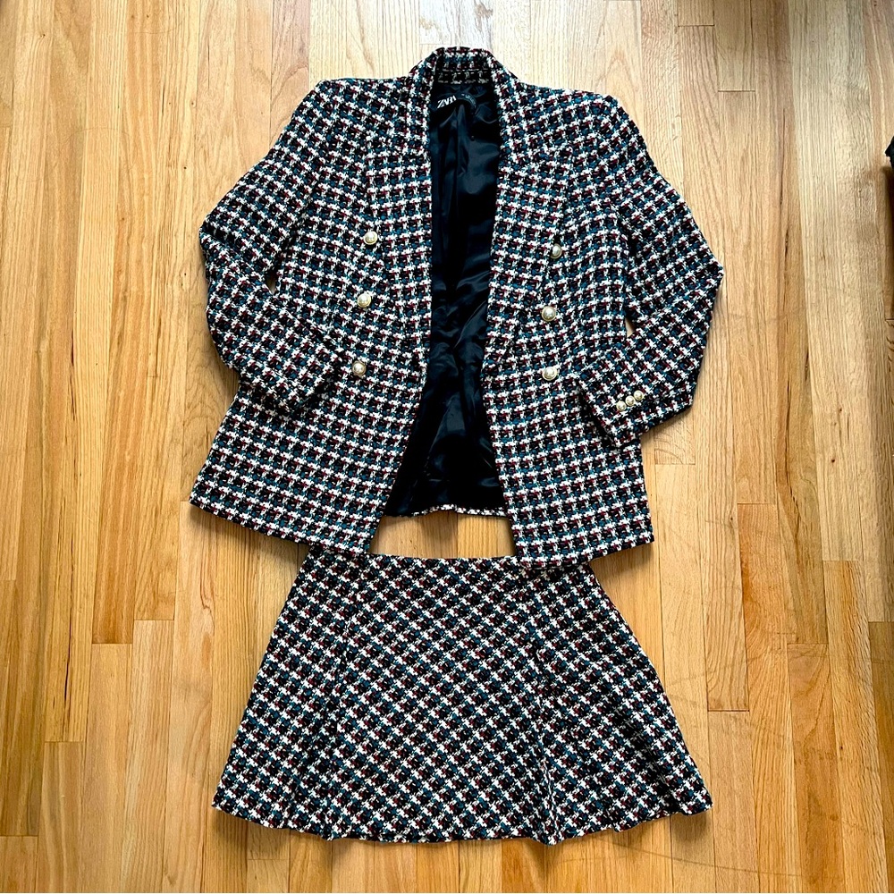 Zara blazer and skirt set